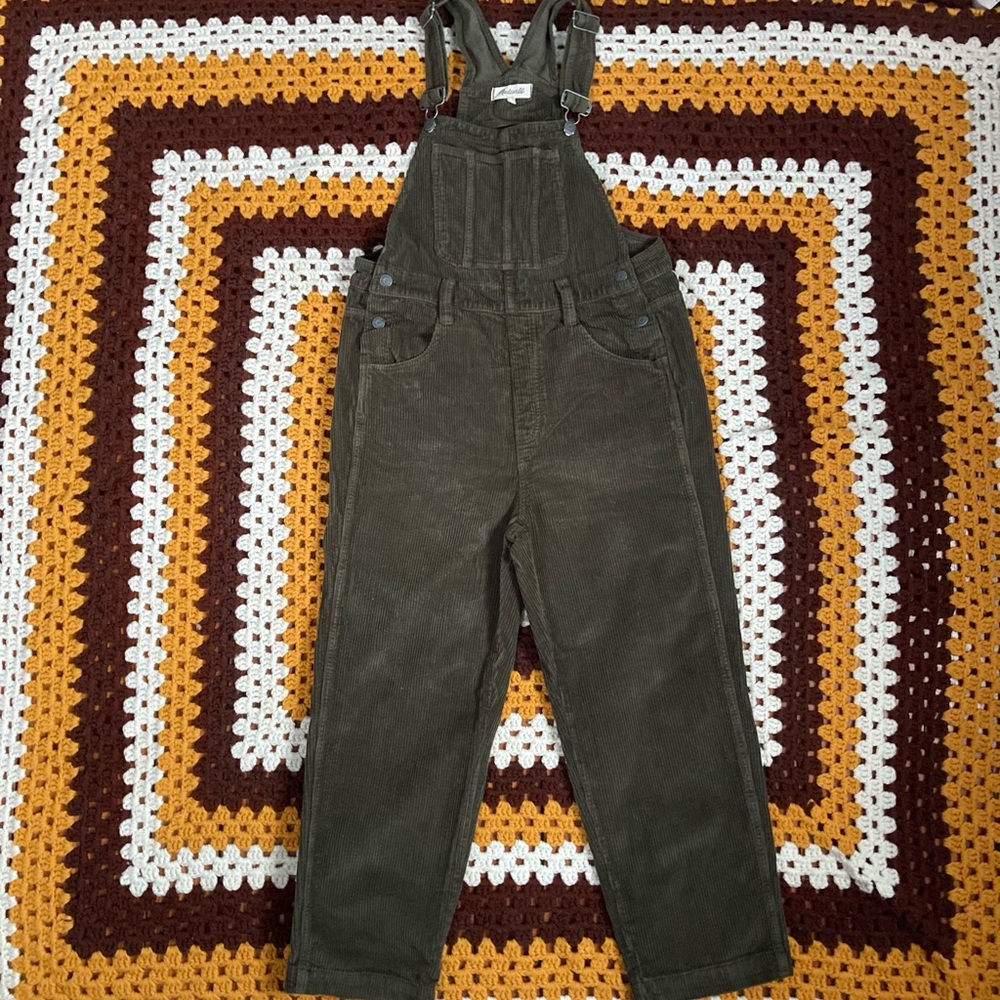 Olive Madewell Corduroy Overalls